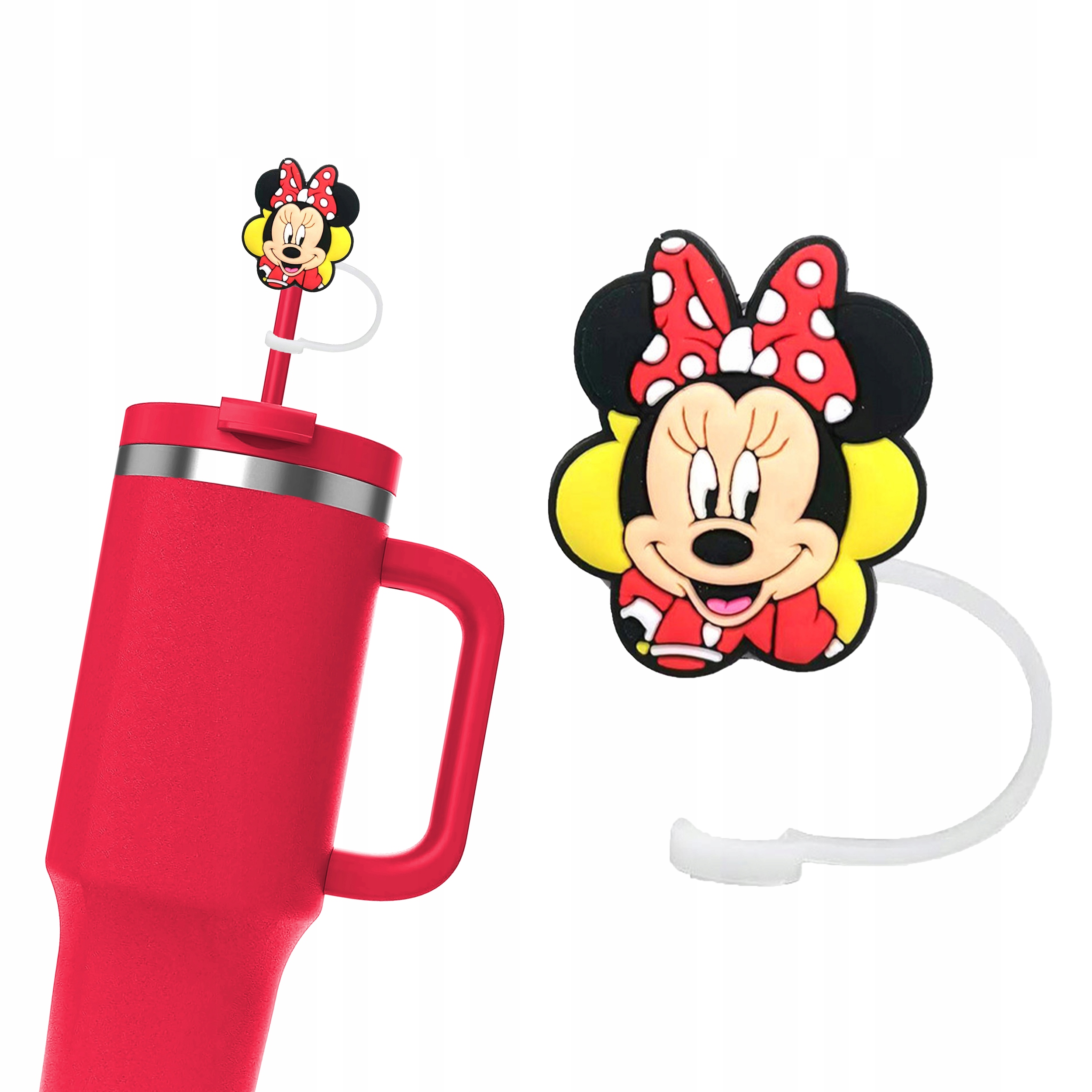 Silikonowa Nasadka na Słomkę Kubek Stanley DISNEY MYSZKA MINNIE 1 szt
