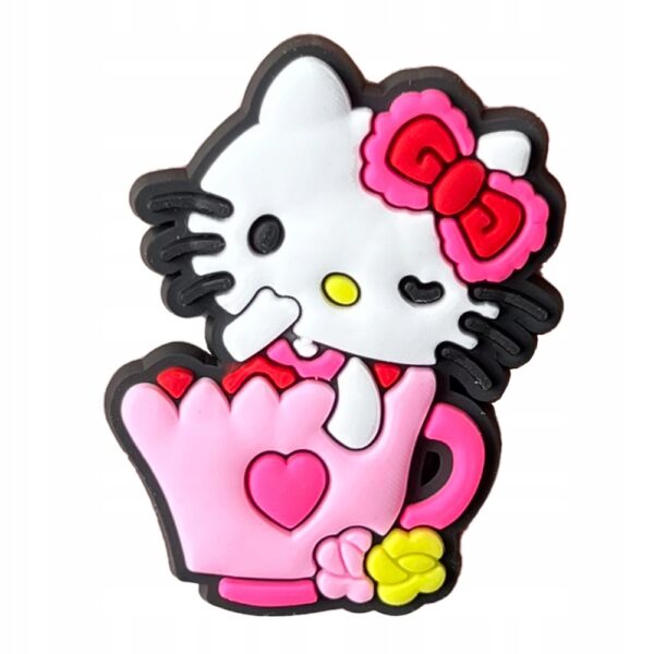 Przypinka Filiżanka Hello Kitty do Crocs