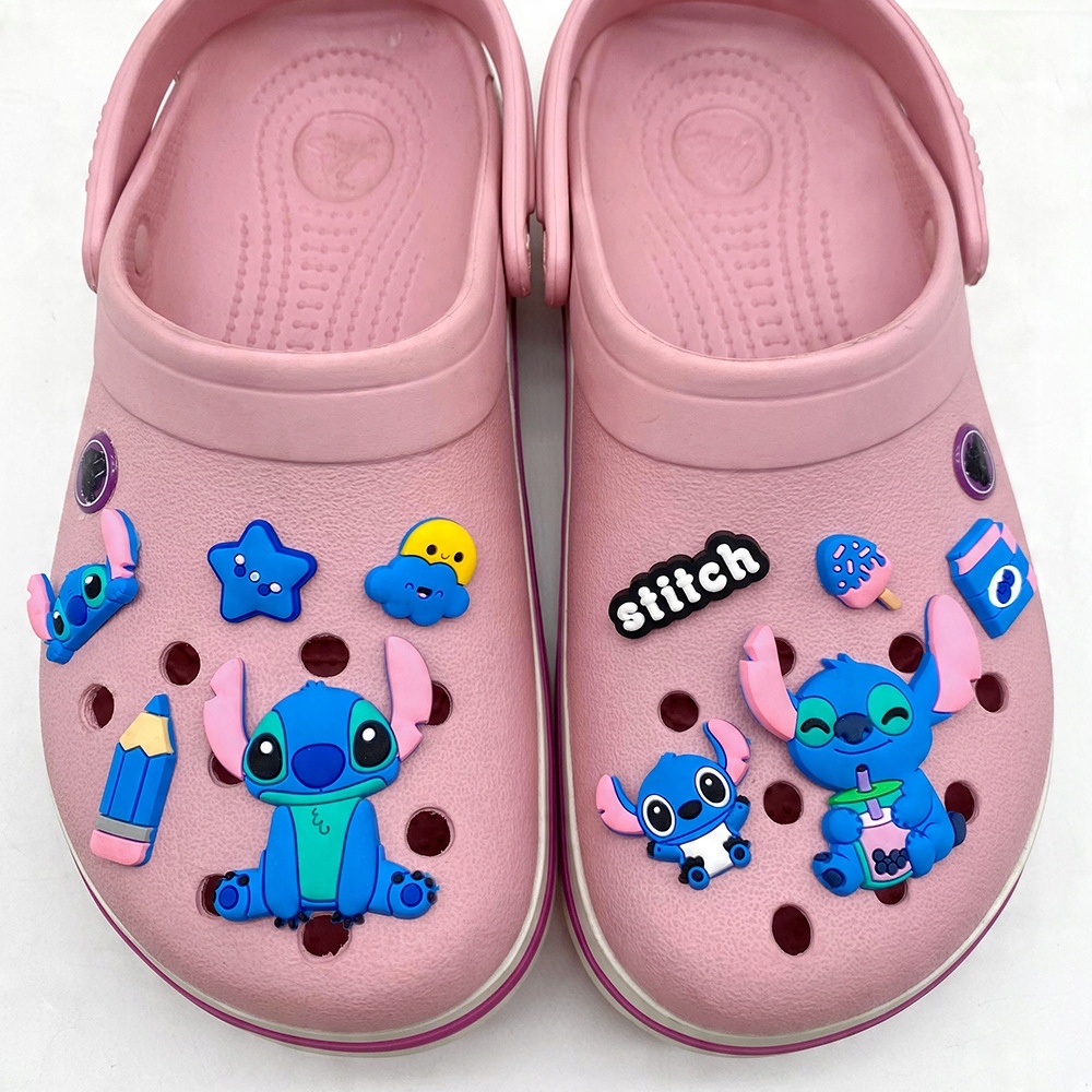 Duże XL Przypinki Lilo Stich Stitch do Crocs butów klapków telefonu torebek