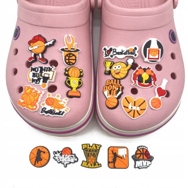 Przypinka Koszykówka Buty Jordan do Crocs | Oro Party - obrazek 7