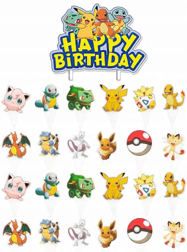 Pokémon Zestaw XL Dekoracji Urodzinowych - Oro Party - obrazek 10