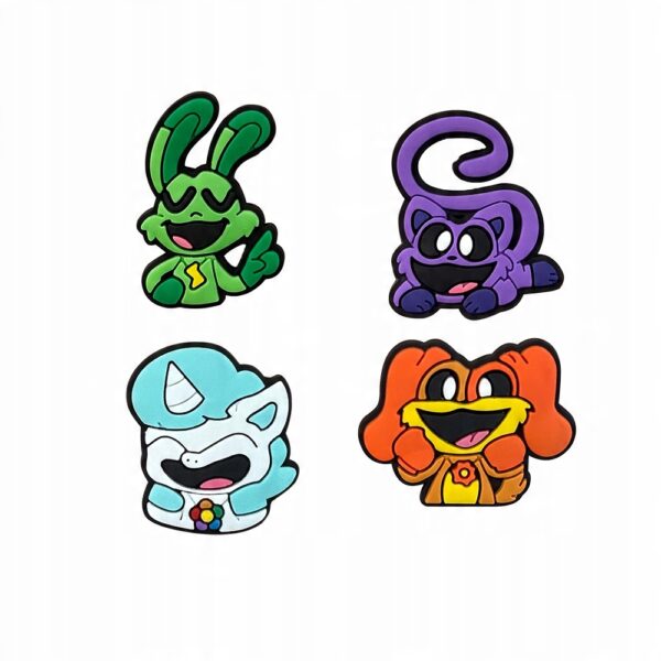 Zestaw przypinek do butów Crocs SMILING CRITTERS 4 szt - obrazek 2