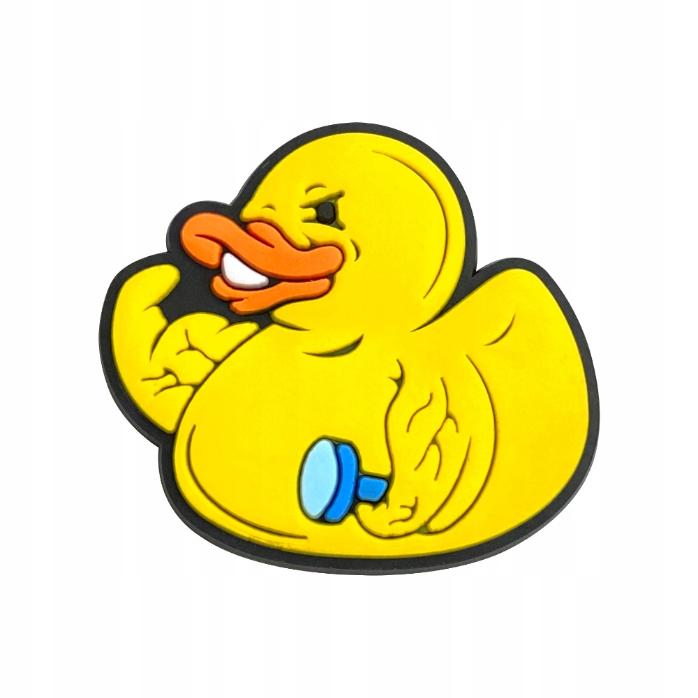 Przypinka Gumowa Kaczka Duck Kaczki do Crocs butów klapków telefonu torebki