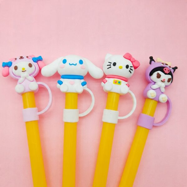 Silikonowa Nasadka na Słomkę Kubek Stanley z Hello Kitty KUROMI Kawaii 1szt - obrazek 5