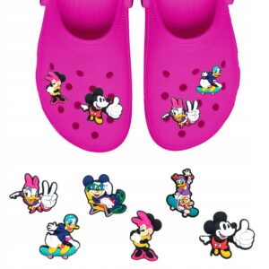 Przypinki do Crocs DISNEY MINNIE MOUSE do butów telefonu torby zestaw 6 szt