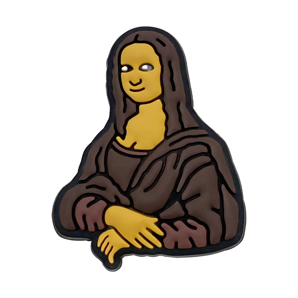 Przypinka Mona Lisa Leonardo da Vinci Artyści Malarze do Crocs
