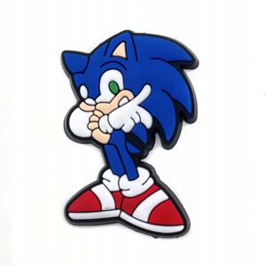 Przypinka Sonic do Crocs butów klapków telefonu torebki plecaka torby
