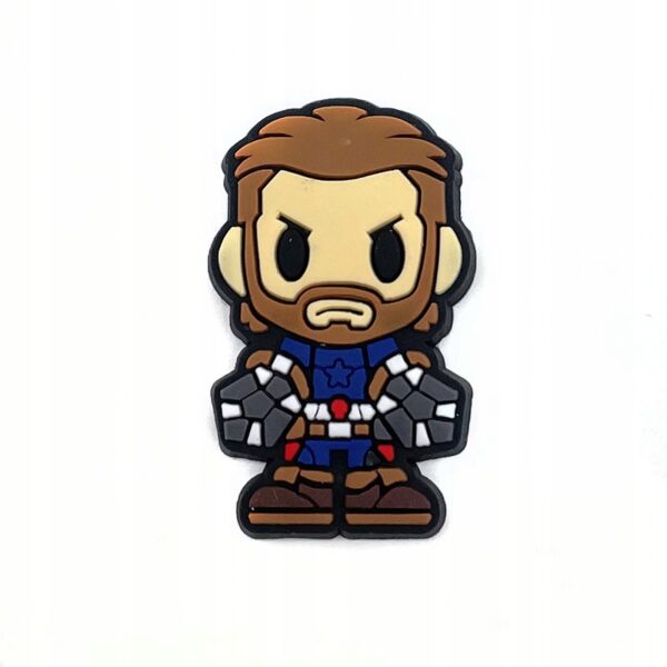 Przypinka Kapitan Ameryka Marvel Avengers do Crocs