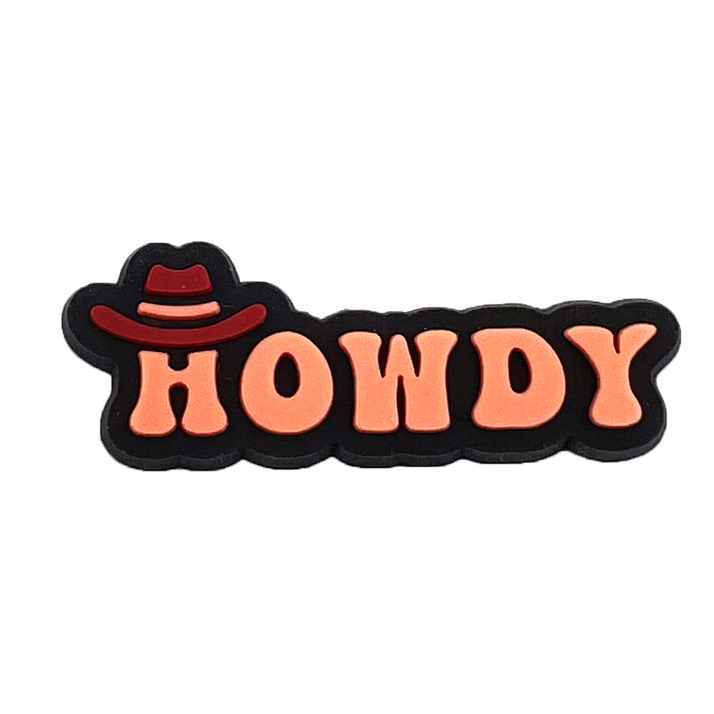 Przypinka Howdy Kowbojka Cowgirl Konie do Crocs