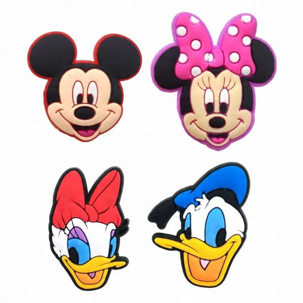 Przypinki do Crocs DISNEY MINNIE do butów telefonu torby zestaw 4 szt - obrazek 2