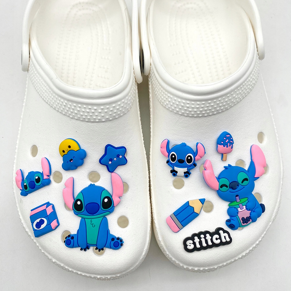 Duże XL Przypinki Lilo Stich Stitch do Crocs butów klapków telefonu torebek