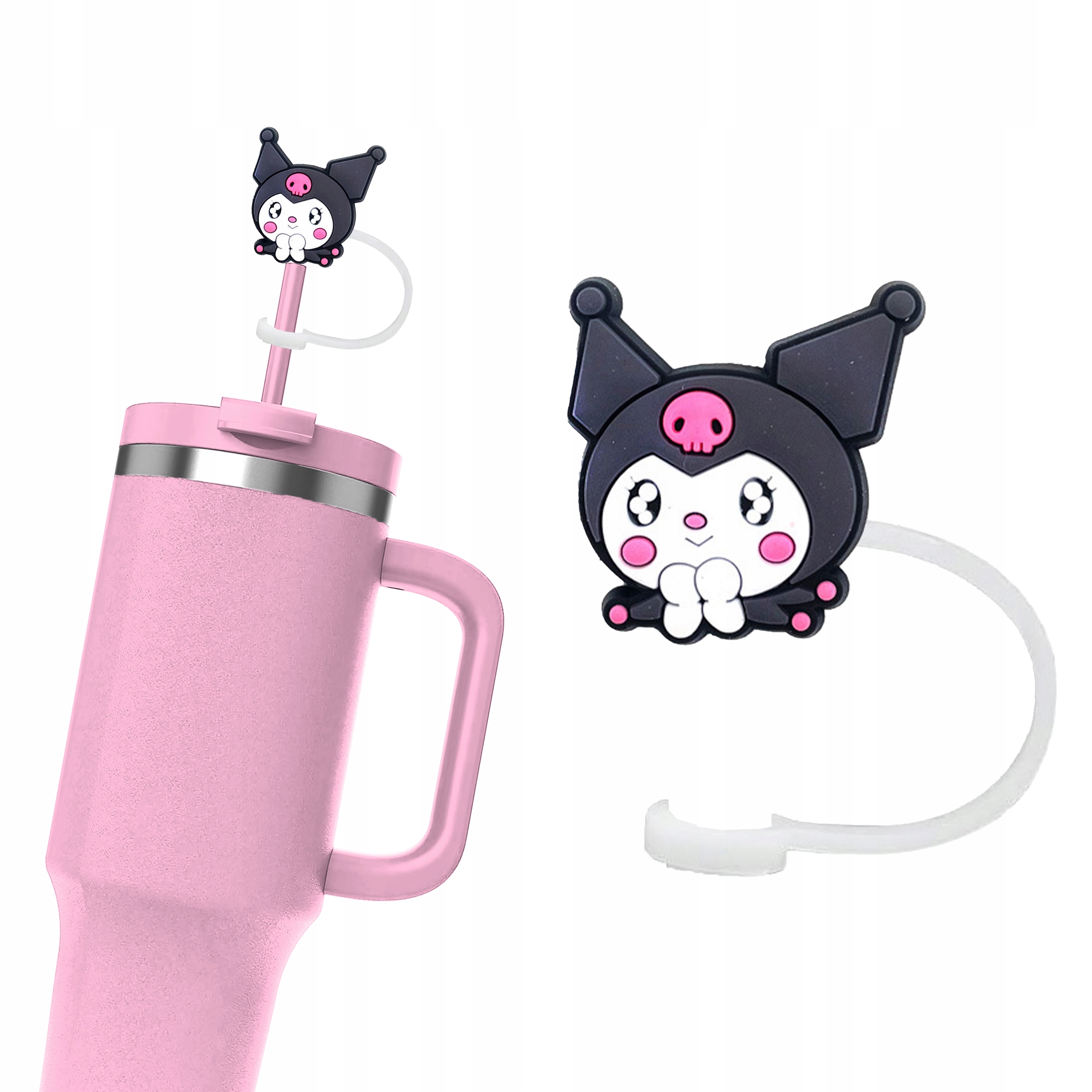Silikonowa Nasadka na Słomkę Kubek Stanley HELLO KITTY KUROMI 1 szt