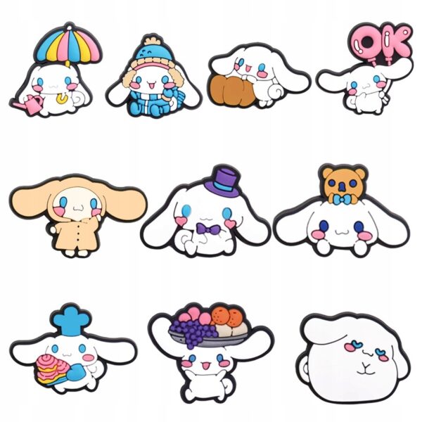 Przypinka Zimowy Cinnamoroll Hello Kitty do Crocs - obrazek 6