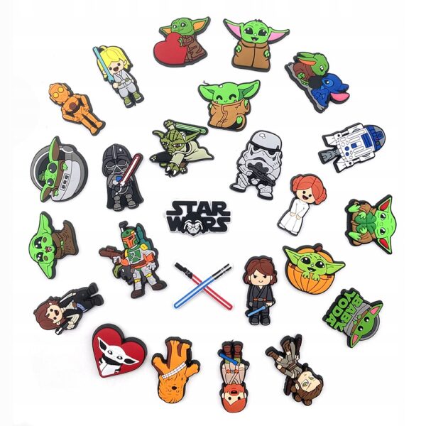 Przypinka Księżniczka Leia Star Wars do Crocs | Oro Party - obrazek 4