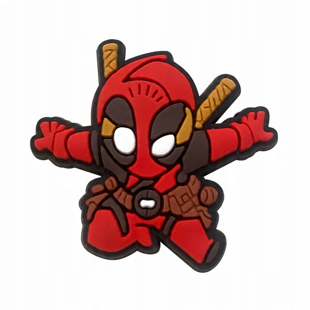 Przypinka Deadpool do Crocs butów klapków telefonu torby torebki plecaki