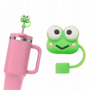 Silikonowa Zatyczka na Słomkę Kubek Stanley HELLO KITTY KEROPPI 1szt