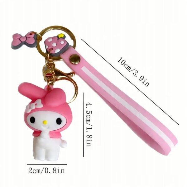 Kawaii Breloczek HELLO KITTY Melody - Oro Party | Idealny na Prezent - obrazek 3