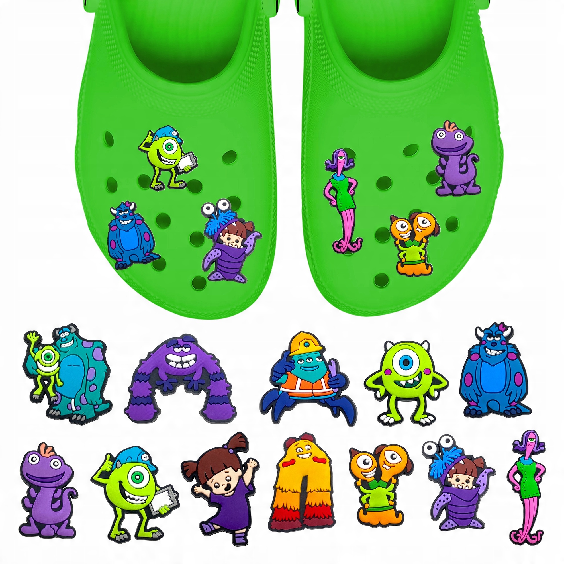 Zestaw przypinek do butów Crocs POTWORY I SPÓŁKA