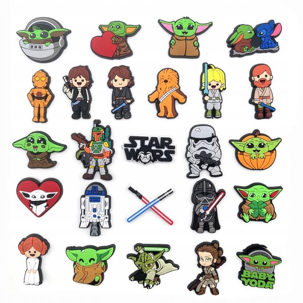 Przypinka Księżniczka Leia Star Wars do Crocs | Oro Party - obrazek 2