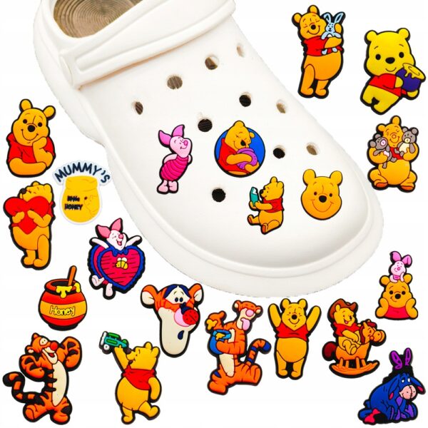 Przypinka Tygrys Kubuś Puchatek do Crocs - obrazek 3