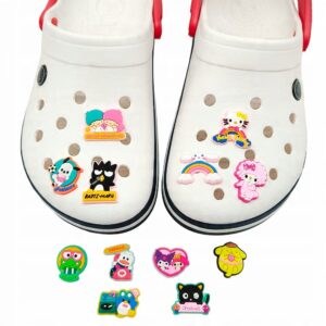 Przypinki do Crocs HELLO KITTY do butów telefonu torby zestaw 12 szt