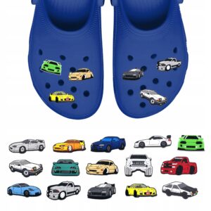 Przypinki do Crocs SAMOCHODY AUTA do butów telefonu torby zestaw 15 szt