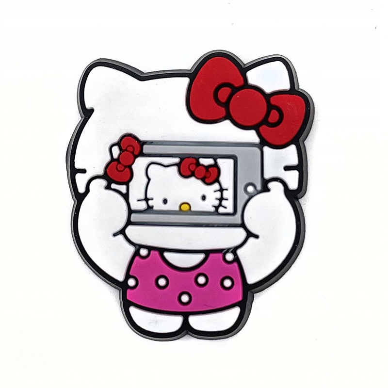 Przypinka Aparat Hello Kitty do Crocs