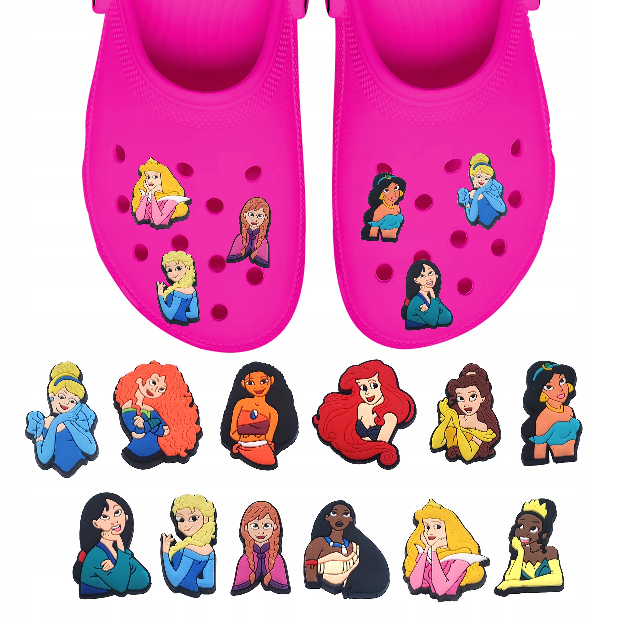 Zestaw przypinek do butów Crocs DISNEY KSIĘŻNICZKI