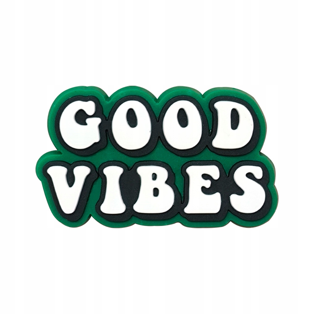 Przypinka Napis GOOD VIBES do Crocs