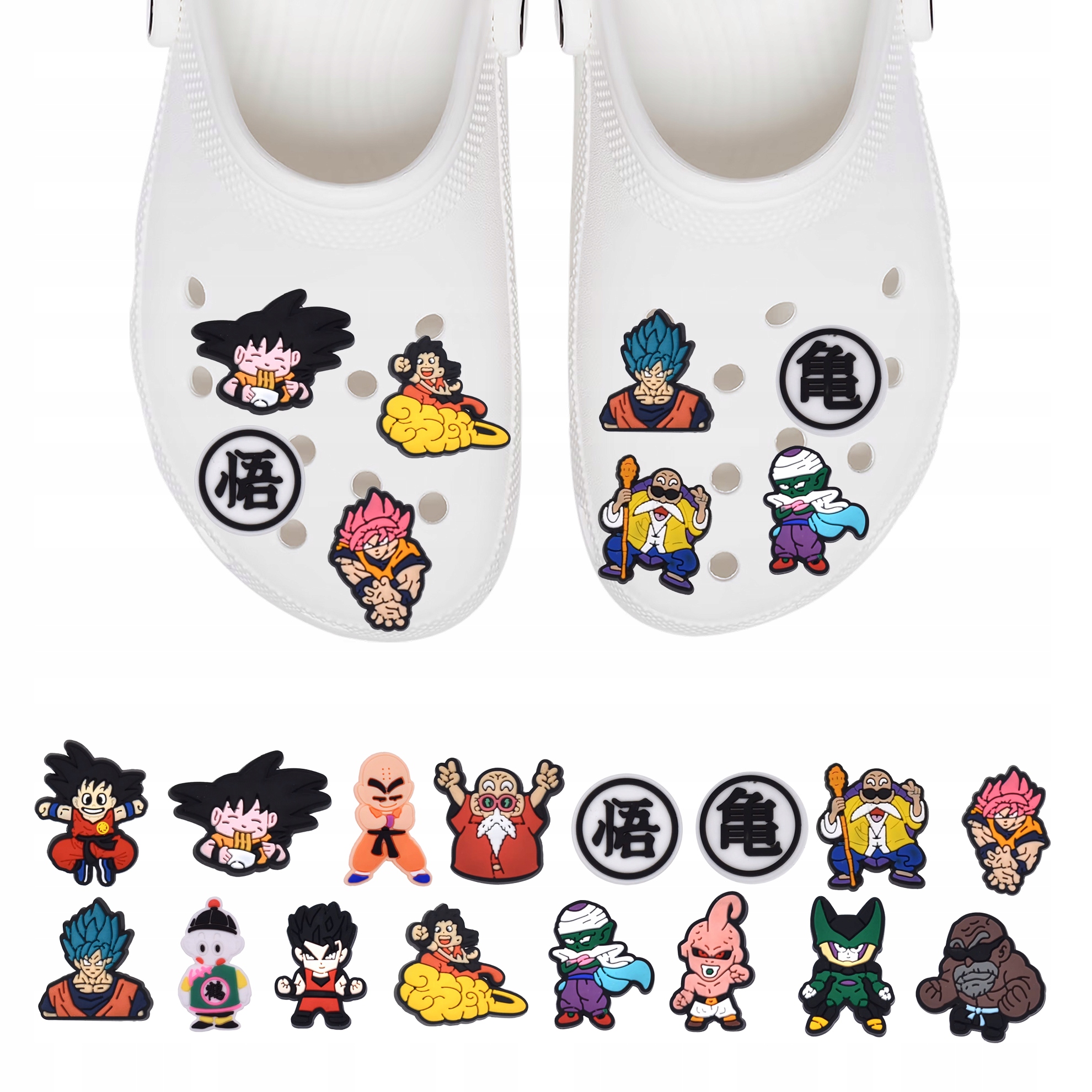 Przypinki do butów Crocs Dragon Ball – zestaw 16 sztuk