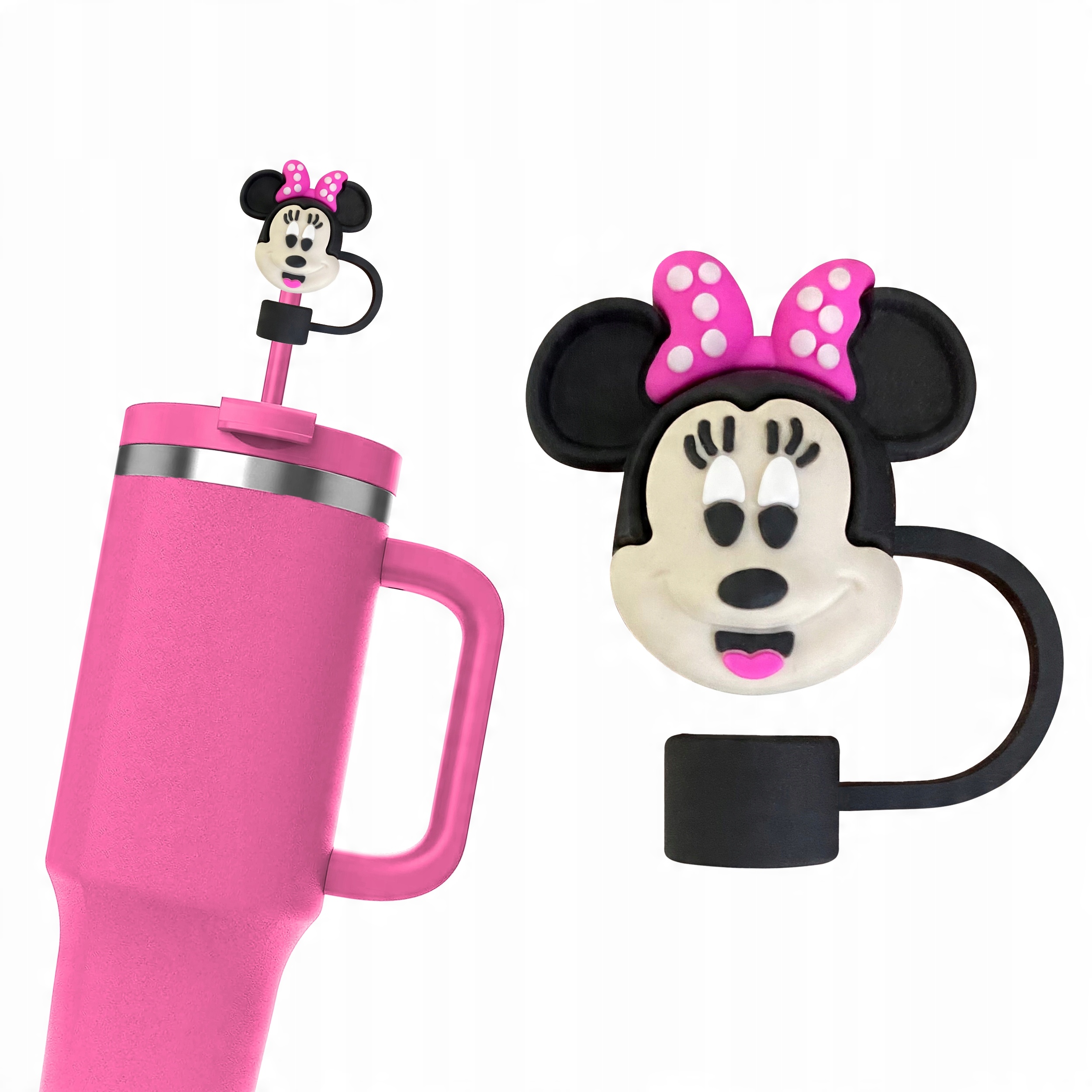 Silikonowa Nasadka na Słomkę Kubek Stanley DISNEY MYSZKA MINNIE 1 szt