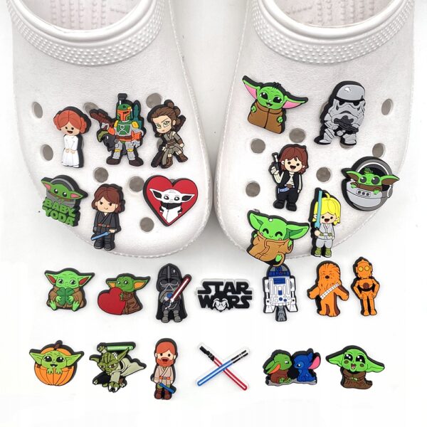 Przypinka Księżniczka Leia Star Wars do Crocs | Oro Party - obrazek 3