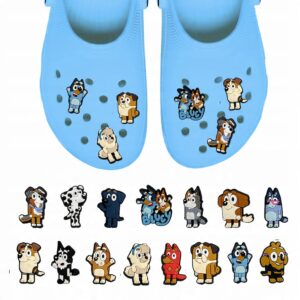 Przypinki do Crocs BLUEY do butów telefonu torby zestaw 15 szt