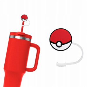 Silikonowa Nasadka na Słomkę Kubek Stanley POKEMON POKEBALL 1 szt