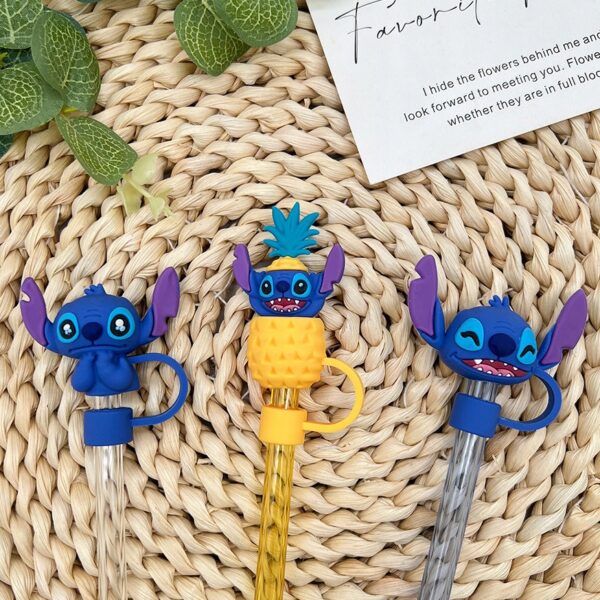 Silikonowa Zatyczka na Słomkę Kubek Stanley LILO I STITCH 1szt - obrazek 4
