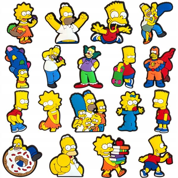 Przypinka Simpsonowie The Simpsons do Crocs butów klapków telefonu torebki - obrazek 2