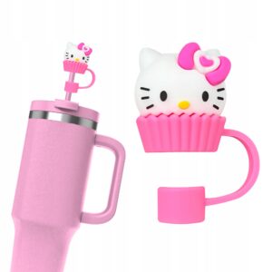 Silikonowa Nasadka na Słomkę Kubek Stanley z Hello Kitty Kawaii 1szt