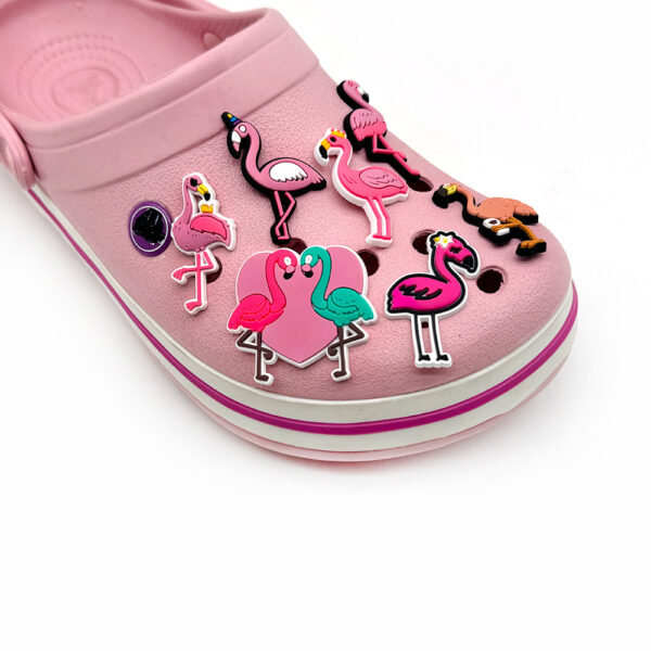Przypinka Flaming Flamingi do Crocs - obrazek 3