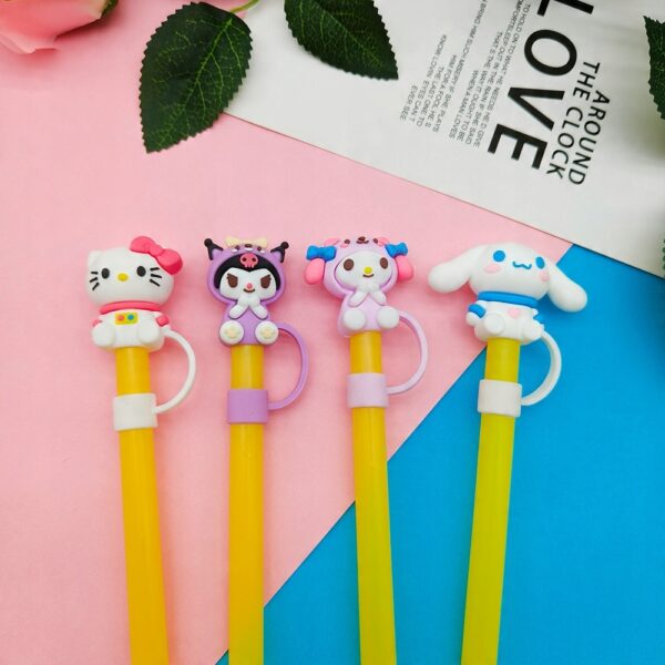 Silikonowa Nasadka na Słomkę Kubek Stanley z Hello Kitty KUROMI Kawaii 1szt - obrazek 6