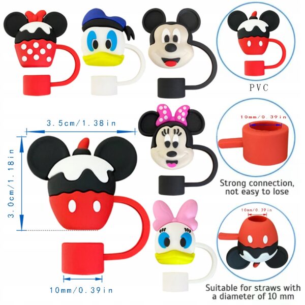 Silikonowa Nasadka na Słomkę Kubek Stanley DISNEY MYSZKA MICKEY 1 szt - obrazek 4