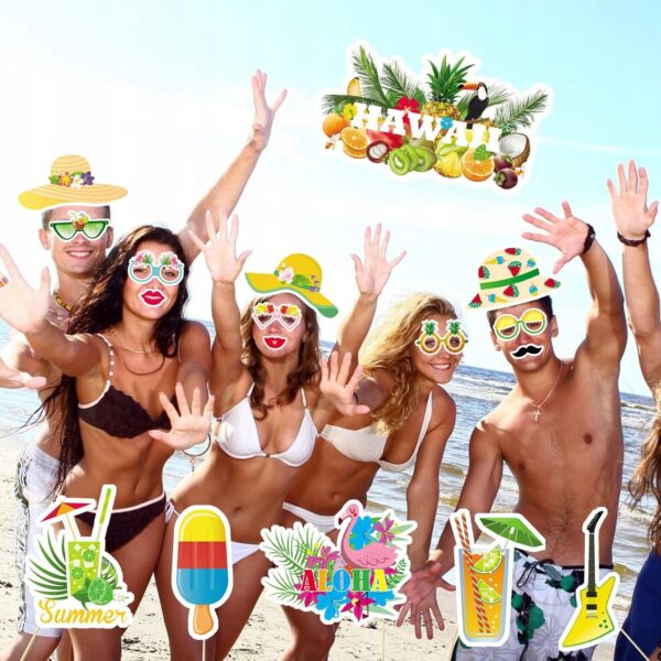 Rekwizyty do Zdjęć – FotoBudka Hawajska ALOHA | 30 sztuk - obrazek 8