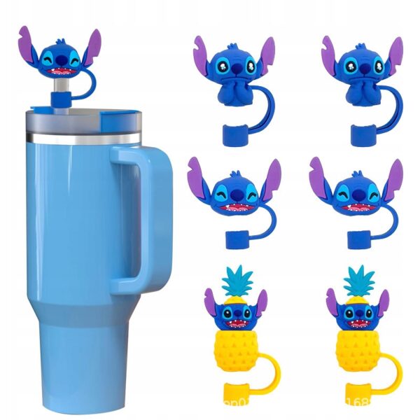 Silikonowa Zatyczka na Słomkę Kubek Stanley LILO I STITCH 1szt - obrazek 6