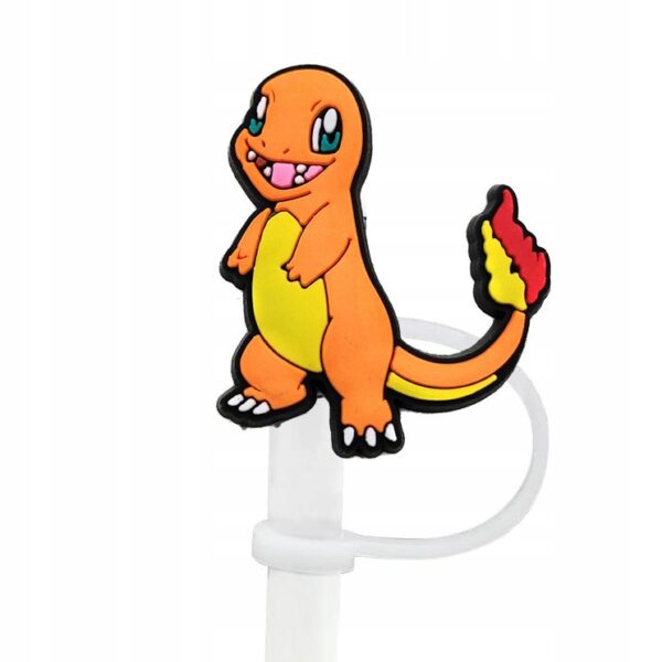 Silikonowa Nasadka na Słomkę Kubek Stanley POKEMON CHARMANDER 1 szt - obrazek 3