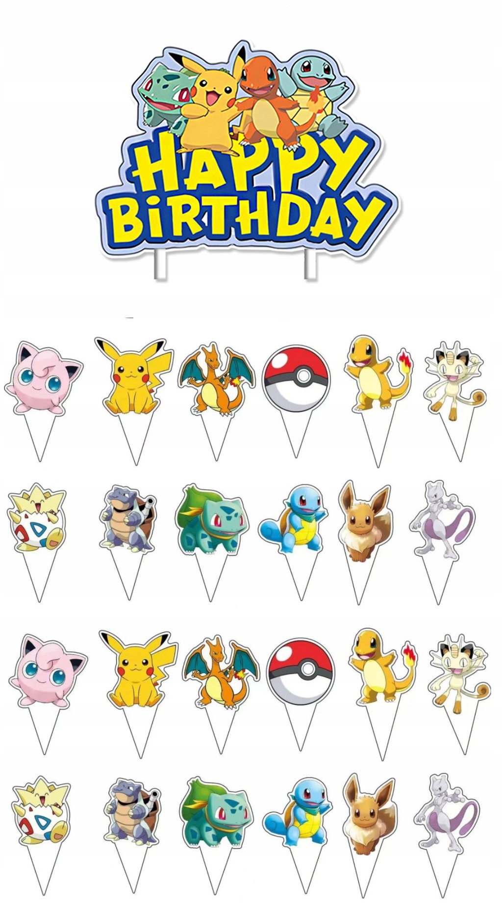 Toppery Pokémon z Pikachu