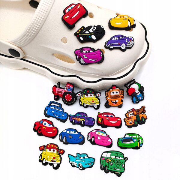 Przypinka Auta Cars Zygzak McQueen do Crocs | Oro Party - obrazek 5