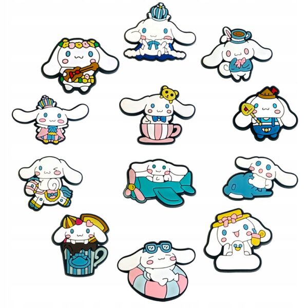 Przypinka Hippie Cinnamoroll Hello Kitty do Crocs - obrazek 4