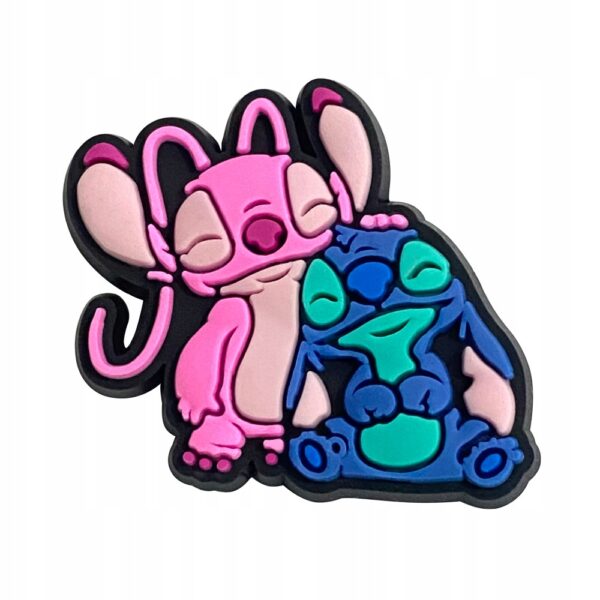 Przypinka Andzia Angel i Stitch Stich do Crocs