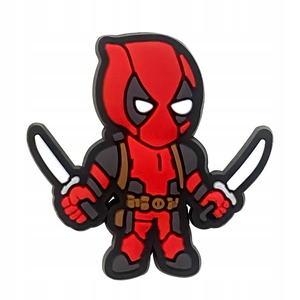 Przypinka Deadpool do Crocs butów klapków telefonu torby torebki plecaki