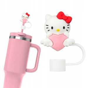 Silikonowa Nasadka na Słomkę Kubek Stanley z Hello Kitty Kawaii 1szt