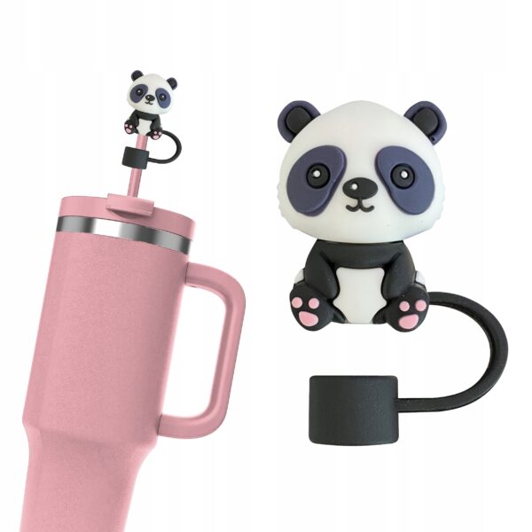 Silikonowa Nasadka na Słomkę Kubek Stanley PANDA 1 szt